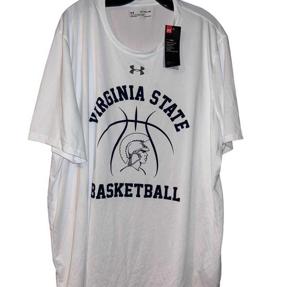New men under armour Virginia state Trojans basketball Tshirt 2x VSU HBCU